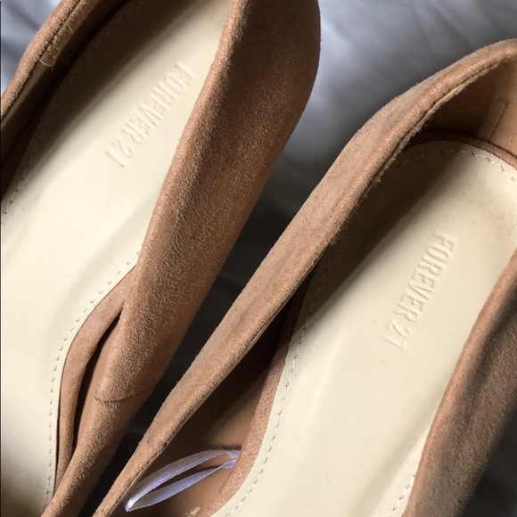 Almond Toe Suede Heels - Picture 3 of 7